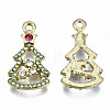 Alloy Colorful Rhinestone Pendants PALLOY-Q441-032-RS-3