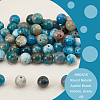  Round Natural Apatite Beads Strands G-NB0003-83-4