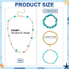 Synthetic Turquoise Jewelry Earring & Necklace & Bracelet Sets SJEW-PH0001-19-2