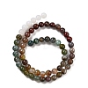 Natural Grey Agate and Indian Agate Beads Strands G-B095-A05-03-5