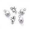 304 Stainless Steel Rhinestone Claw Settings STAS-O107-21P-1