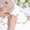 2Pcs 2 Styles Brass Bag Decorative Chains HJEW-SC0003-24B-3