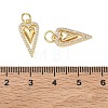Brass Micro Pave Clear Cubic Zirconia Pendants KK-T085-16E-G-3