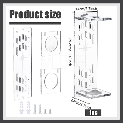 Acrylic Wall-Mounted Sword Display Stands ODIS-WH0099-269-1
