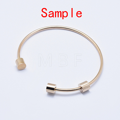Eco-Friendly 316 Surgical Stainless Steel Cuff Bangle Making STAS-J038-25RG-1