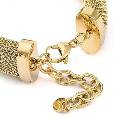 304 Stainless Steel Bracelet for Women BJEW-U009-04G-01-1