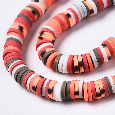 Handmade Polymer Clay Beads Strands CLAY-N008-010-H72-1