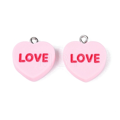 Opaque Resin Pendants RESI-N051-16A-1