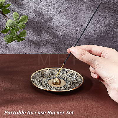 Portable Incense Burner Set AJEW-WH0258-531-1