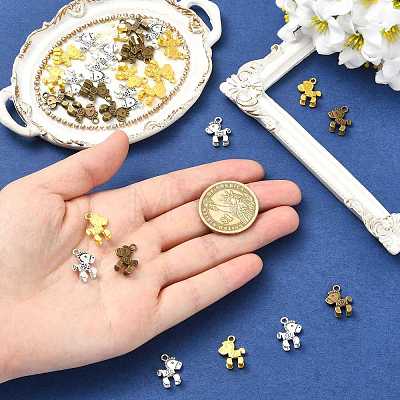 30Pcs 3 Colors Animal Charms Alloy Pendants FIND-FS0005-35-1