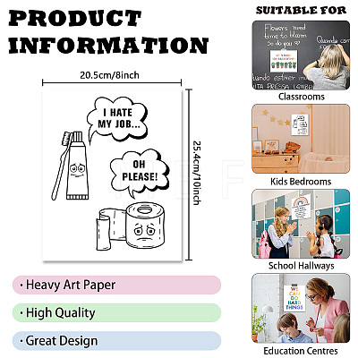 Rectangle with Face Pattern Paper DIY-WH0349-119D-1