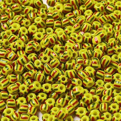 6/0 Opaque Colours Seep Glass Seed Beads SEED-F003-04A-03-1