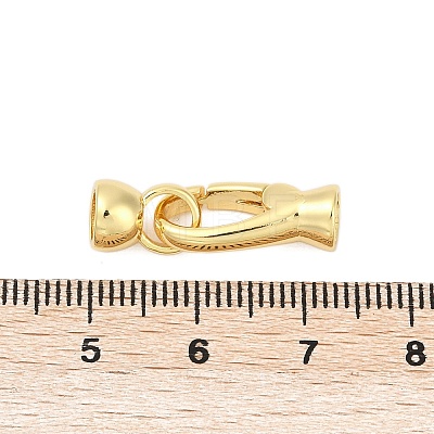 Brass Fold Over Clasps KK-U016-25G-1
