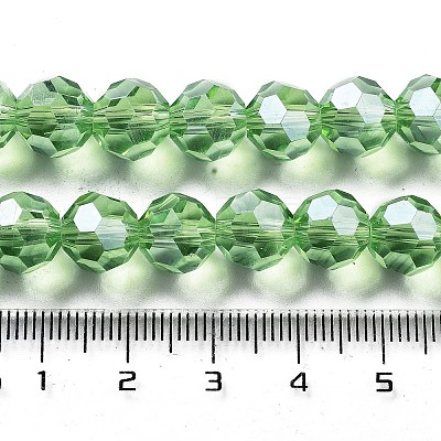 Electroplate Transparent Glass Beads Strands EGLA-A035-T10mm-A09-1