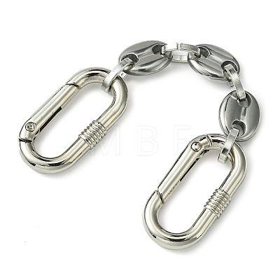 304 Stainless Steel Oval Link Bag Extender Chains AJEW-BA00131-1