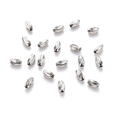 Non-Tarnish 201 Stainless Steel Corrugated Beads LS-X-STAS-S103-16A-P-1