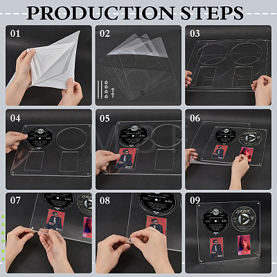 Acrylic Display Stands for CD ODIS-WH0043-305A-1