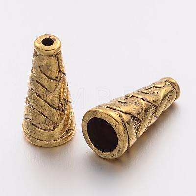 Tibetan Style Alloy Bead Cone LS-TIBEB-00821-AG-NR-1