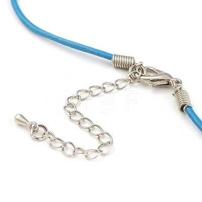 Leather Cord Necklace Making  NJEW-XCP002-03-1