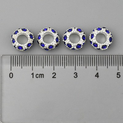 Alloy Rhinestone European Beads CPDL-H999-17-1