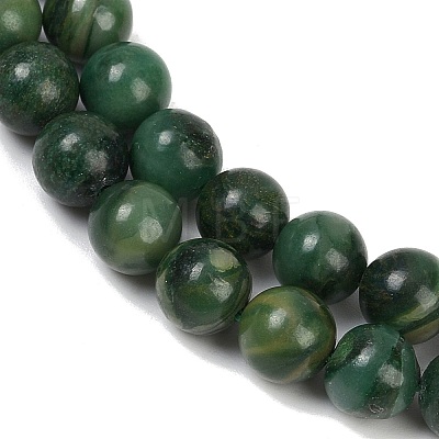  Natural African Jade Beads Strands G-K091-4mm-1