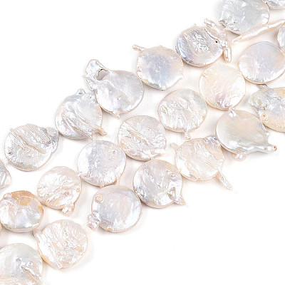 Natural Baroque Keshi Pearl Beads Strands PEAR-S018-06F-01-1