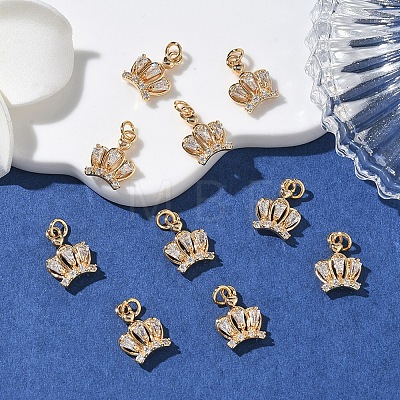 SHEGRACE Brass Micro Pave Cubic Zirconia Pendants XGRQ3D355-516G-1