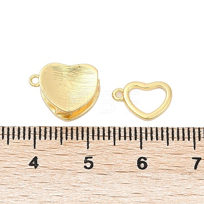 Brass Interlocking Clasps KK-U059-04G-1