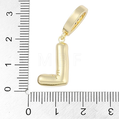 Brass Micro Pave Clear Cubic Zirconia Pendants KK-M289-01L-G-1