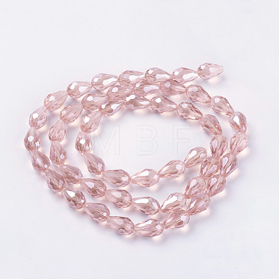Electroplate Glass Beads Strands EGLA-R008-15x10mm-7-1