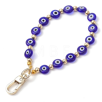 5Pcs 5 Colors Evil Eye Handmade Lampwork Beads Pendant Decoration HJEW-JM02328-1