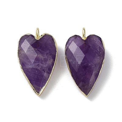 Natural Amethyst Pendants X-G-G012-12G-10-1