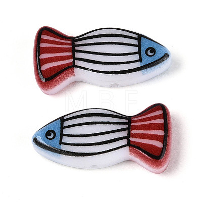 Printed Opaque Resin Beads RESI-N043-22B-1