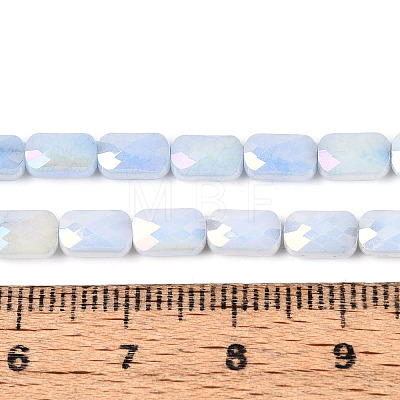 Anti-Tarnish Electroplate Glass Beads Strands GLAA-T025-29A-1