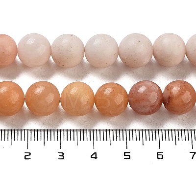 Natural Pink Aventurine Beads Strands G-B095-A02-01-1