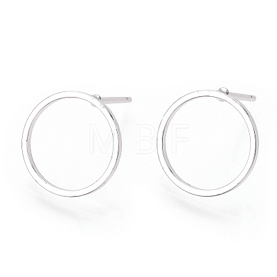 Brass Ear Stud Findings KK-S336-33S-1