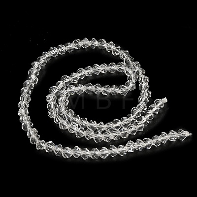 Electroplate Glass Beads Strands GLAA-Q105-04Z-1