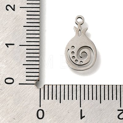 201 Stainless Steel Pendants STAS-R136-01P-04-1