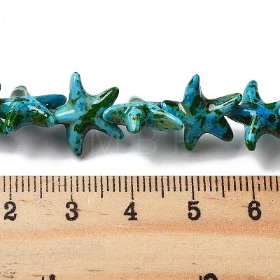 Synthetic Turquoise Dyed Beads Strands G-P507-04S-1