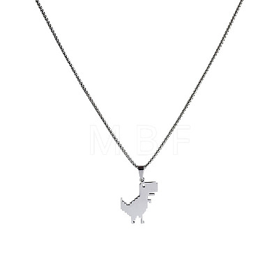 Dinosaur 201 Stainless Steel Pendant Long Necklaces FS-WGBC43E-01-1