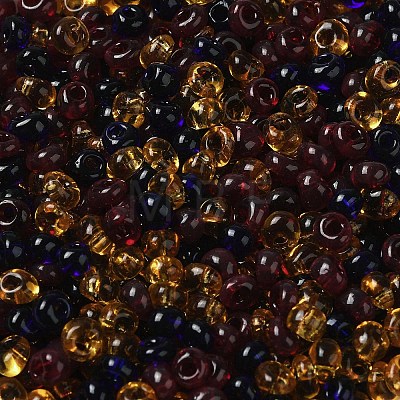 Transparent Colours Glass Seed Beads SEED-P006-02A-10-1