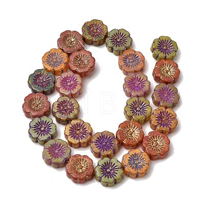 Painted Glass Beads Strands GLAA-Z021-15A-1