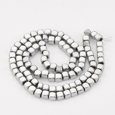 Electroplated Non-magnetic Synthetic Hematite Beads Strands G-T061-54I-1