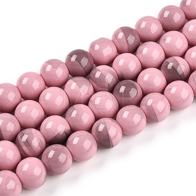 Baking Paint Glass Beads Strands DGLA-N013-10mm-09-1
