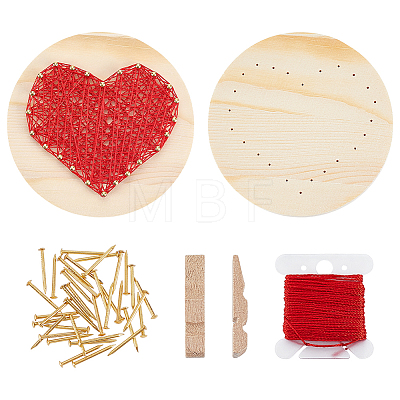 1Bag DIY String Art Kits DJEW-WR0001-22C-1