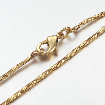 Brass Chain Necklaces MAK-F013-03G-1