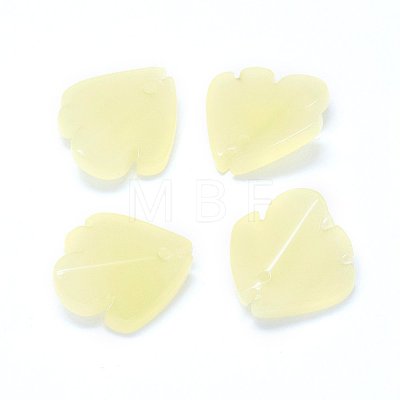 Imitation Jade Glass Charms GLAA-H016-03C-3-1