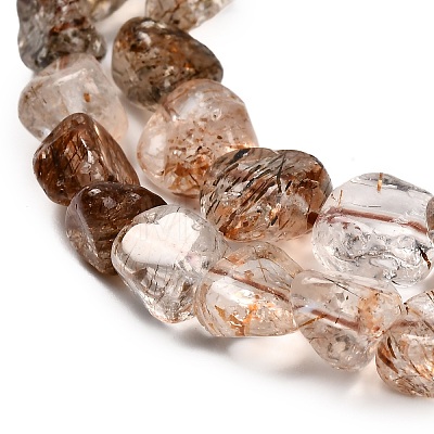 Natural Rutilated Quartz Beads Strands G-P568-C10-01-1