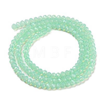 Baking Painted Transparent Glass Beads Strands DGLA-A034-J2mm-B05-1