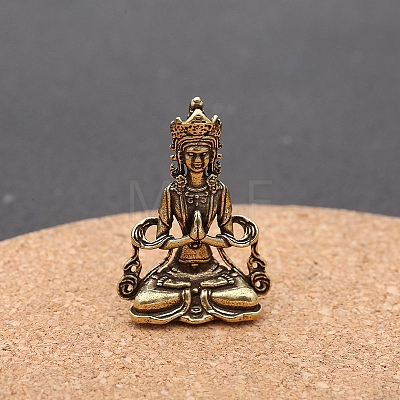 Brass Buddha Statue Display Decoration PW-WG9F82B-03-1